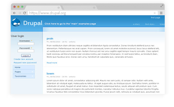 Drupal installation